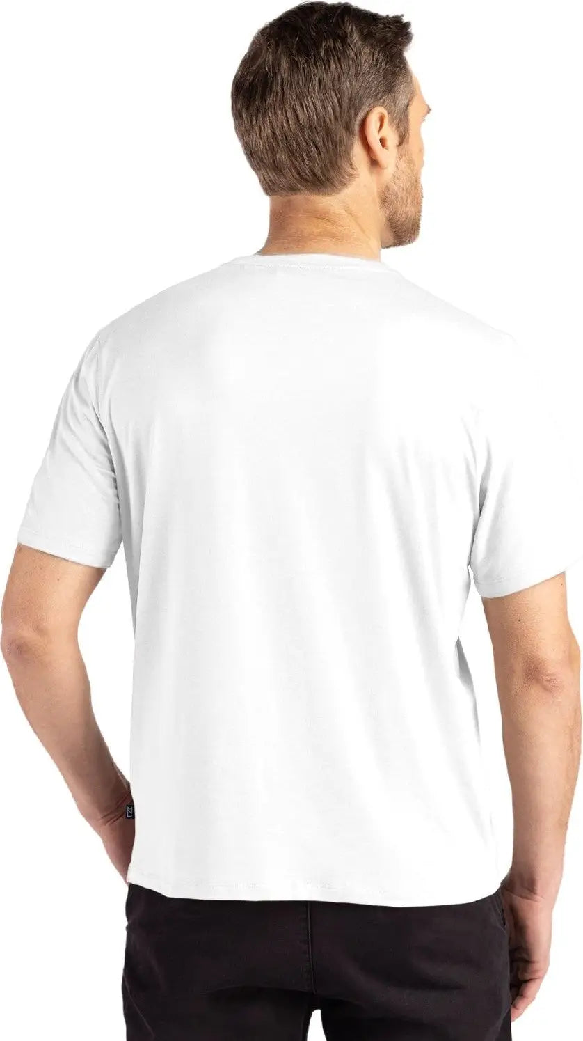 Cutter & Buck Mck01333 Coastline Epic Comfort Recycled Mens Short Sleeve Tee - White - Adult s