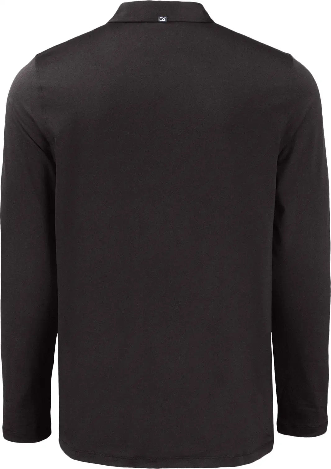Cutter & Buck Mck01335 Coastline Epic Comfort Recycled Mens Long Sleeve Polo - Black