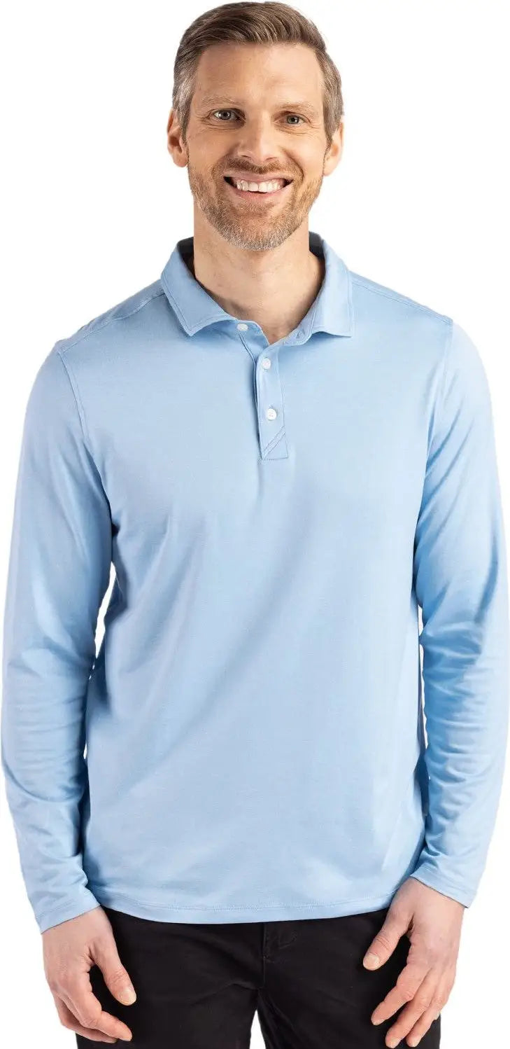 Cutter & Buck Mck01335 Coastline Epic Comfort Recycled Mens Long Sleeve Polo - Atlas - Adult s