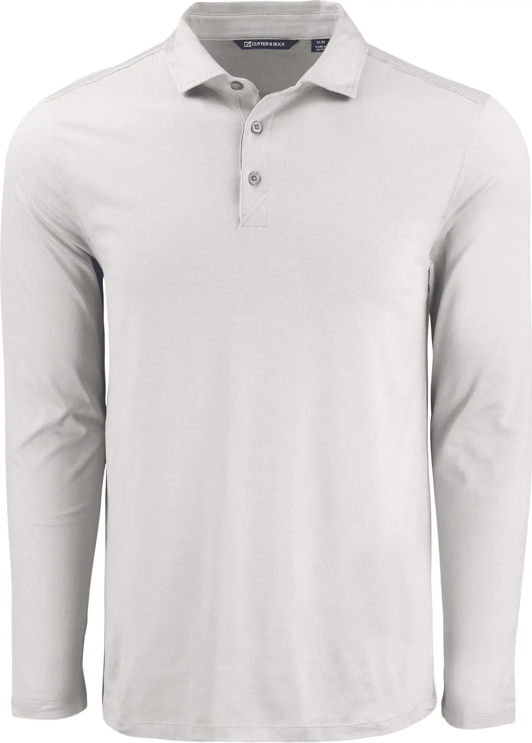 Cutter & Buck Mck01335 Coastline Epic Comfort Recycled Mens Long Sleeve Polo - Concrete