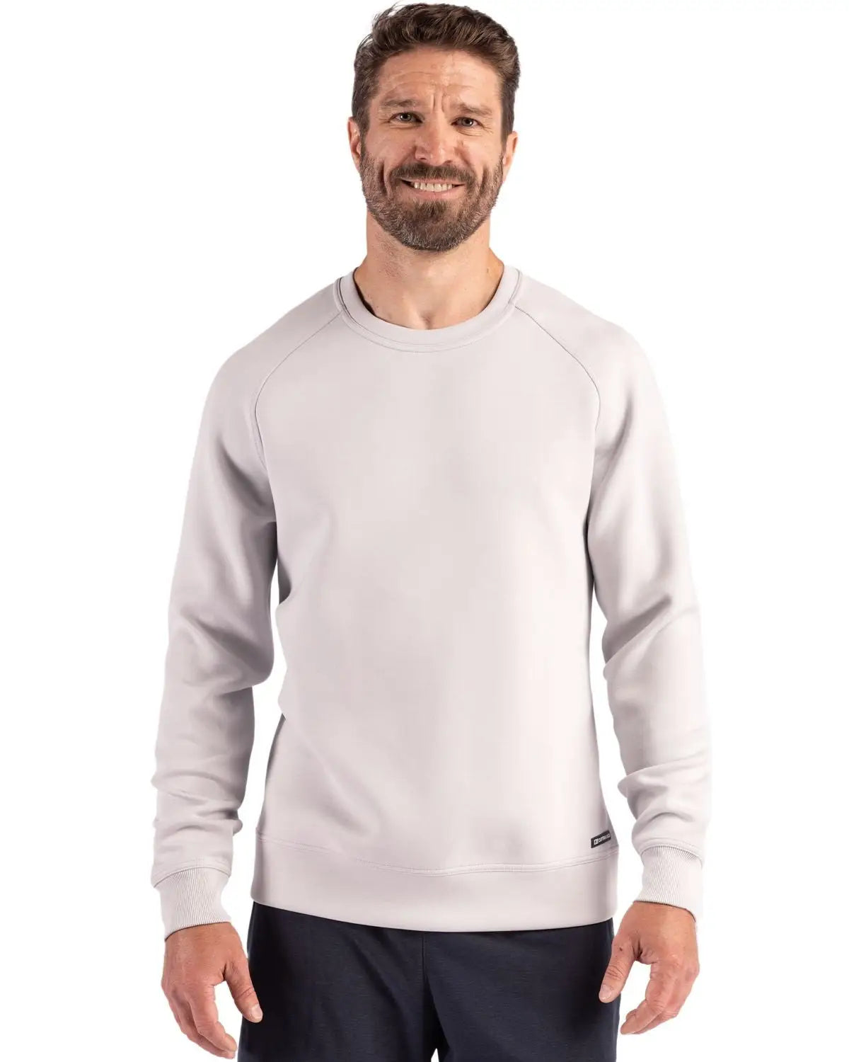 Cutter & Buck Mck01340 Roam Epic Versatility Recycled Crew Neck Mens Pullover - Solitare