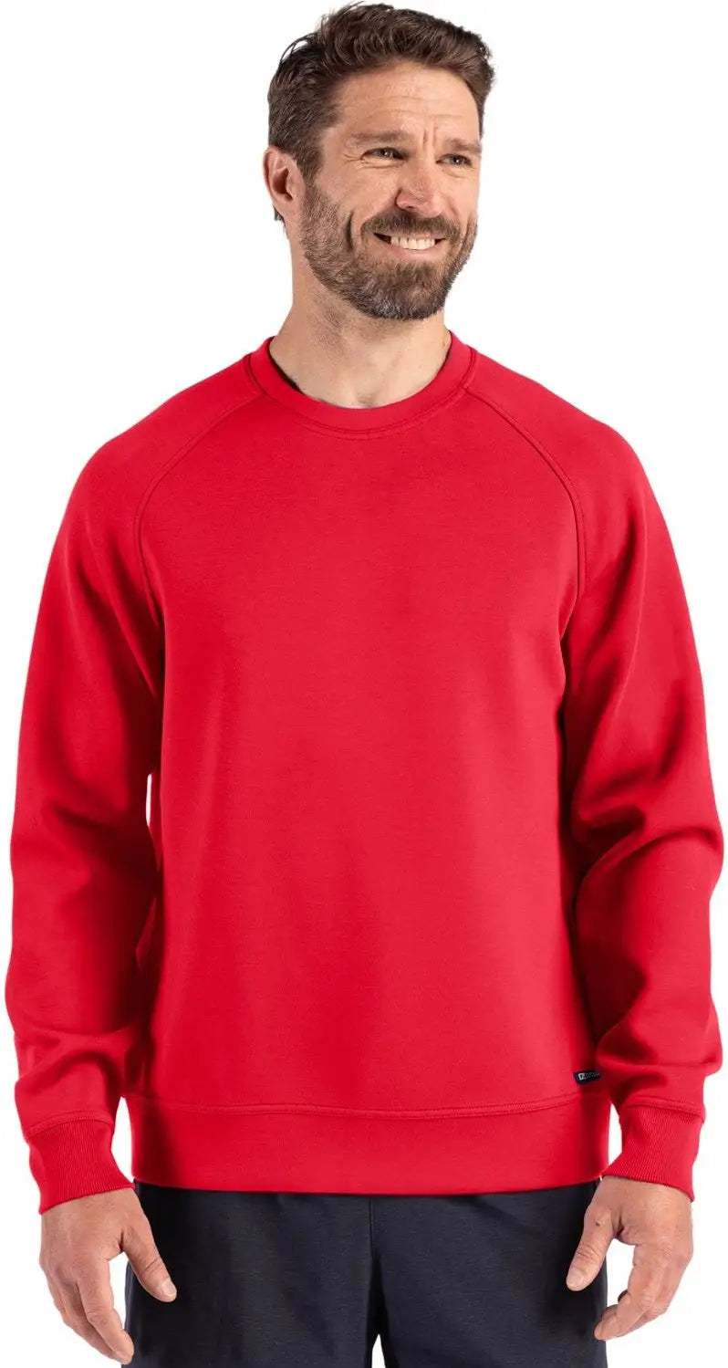 Cutter & Buck Mck01340 Roam Epic Versatility Recycled Crew Neck Mens Pullover - Red - Adult s
