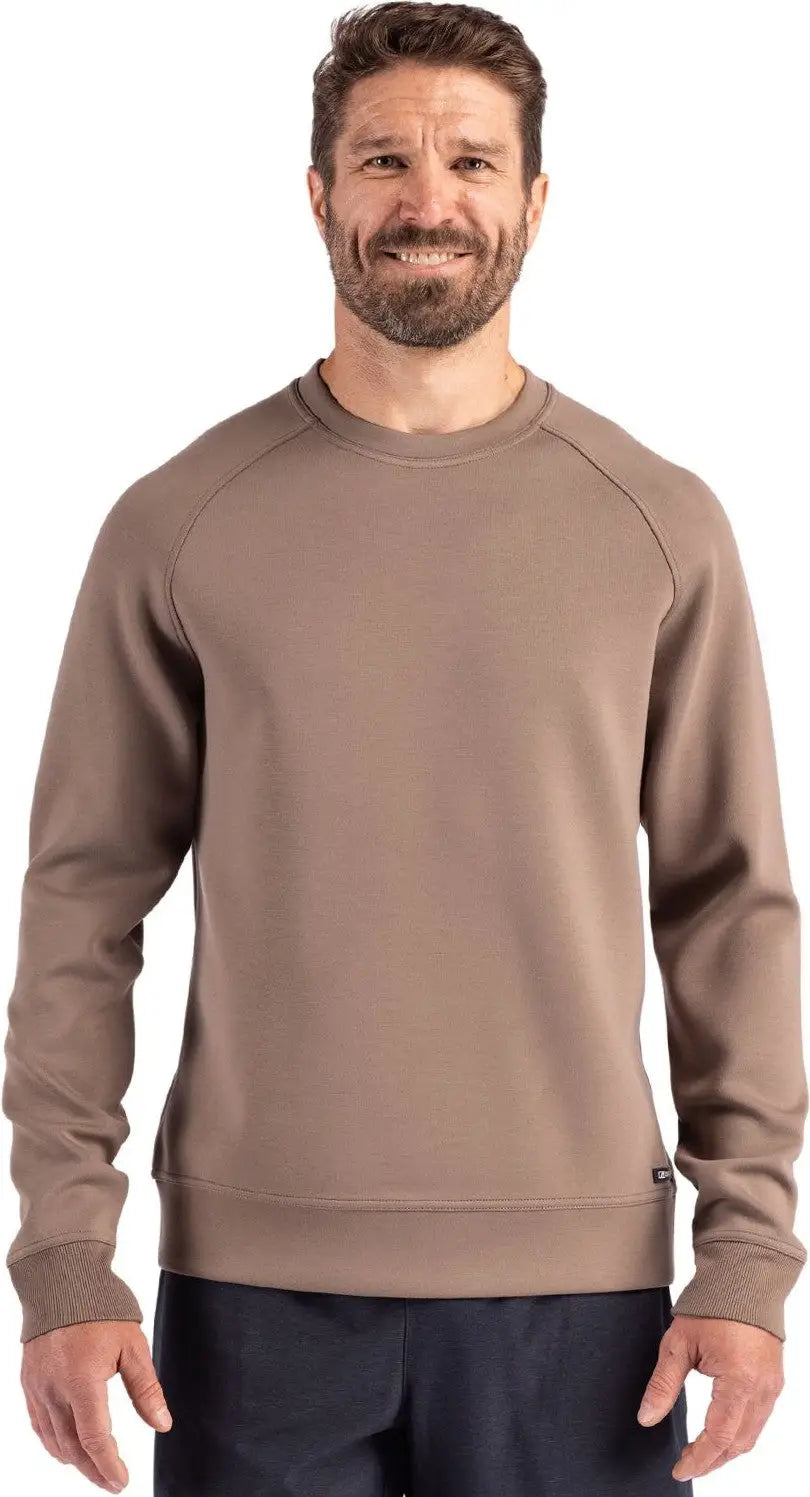 Cutter & Buck Mck01340 Roam Epic Versatility Recycled Crew Neck Mens Pullover - Mushroom - Adult s