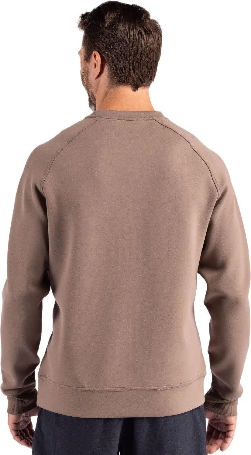 Cutter & Buck Mck01340 Roam Epic Versatility Recycled Crew Neck Mens Pullover - Mushroom