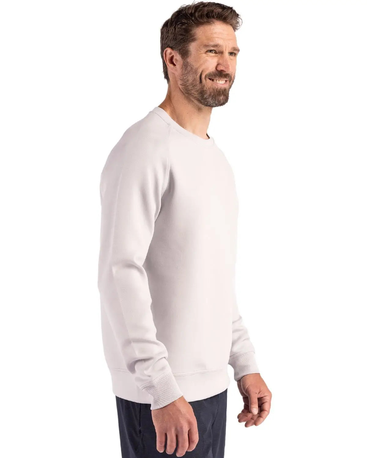 Cutter & Buck Mck01340 Roam Epic Versatility Recycled Crew Neck Mens Pullover - Solitare