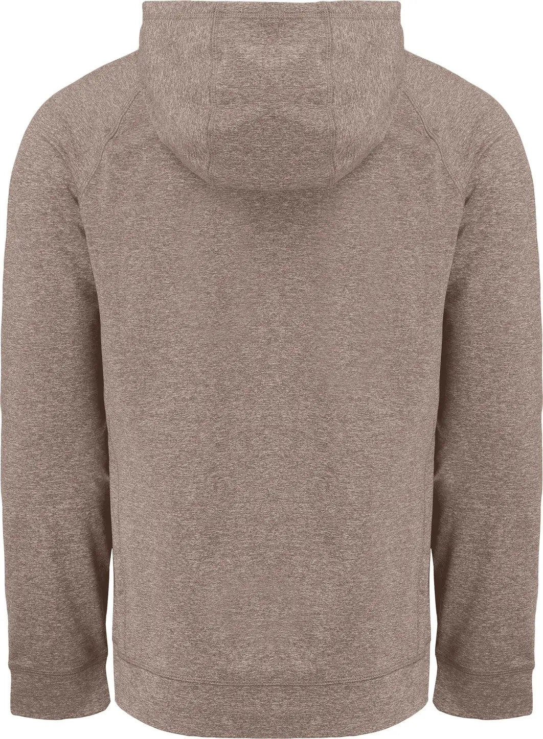 Cutter & Buck Mck01341 Adapt Knit Recycled Mens Heathered Hooded Pullover - Mushroom Heather