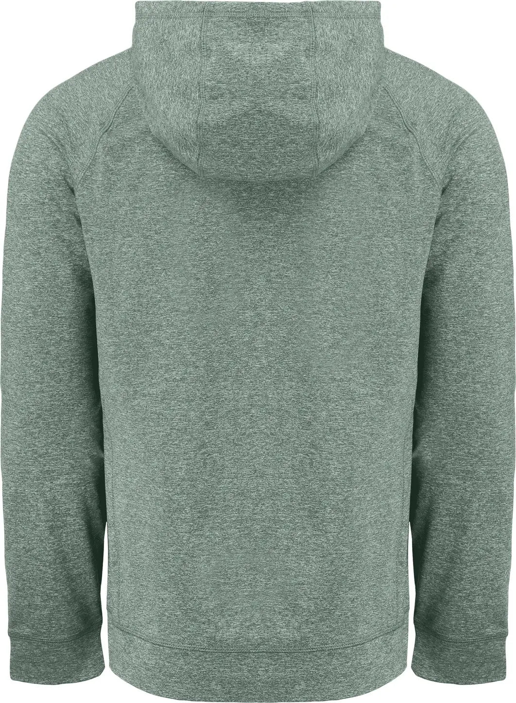 Cutter & Buck Mck01341 Adapt Knit Recycled Mens Heathered Hooded Pullover - Hunter Heather