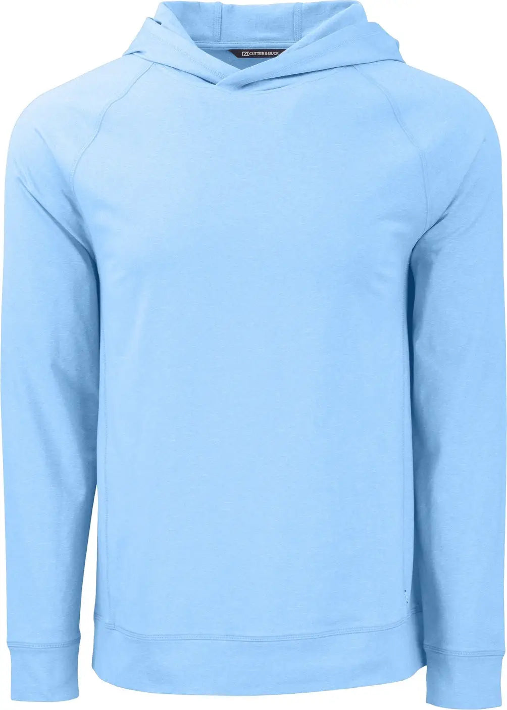 Cutter & Buck Mck01341 Adapt Knit Recycled Mens Heathered Hooded Pullover - Atlas Heather