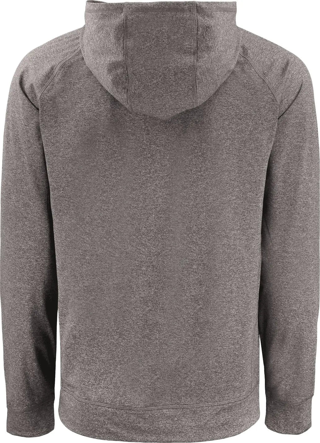 Cutter & Buck Mck01341 Adapt Knit Recycled Mens Heathered Hooded Pullover - Black Heather