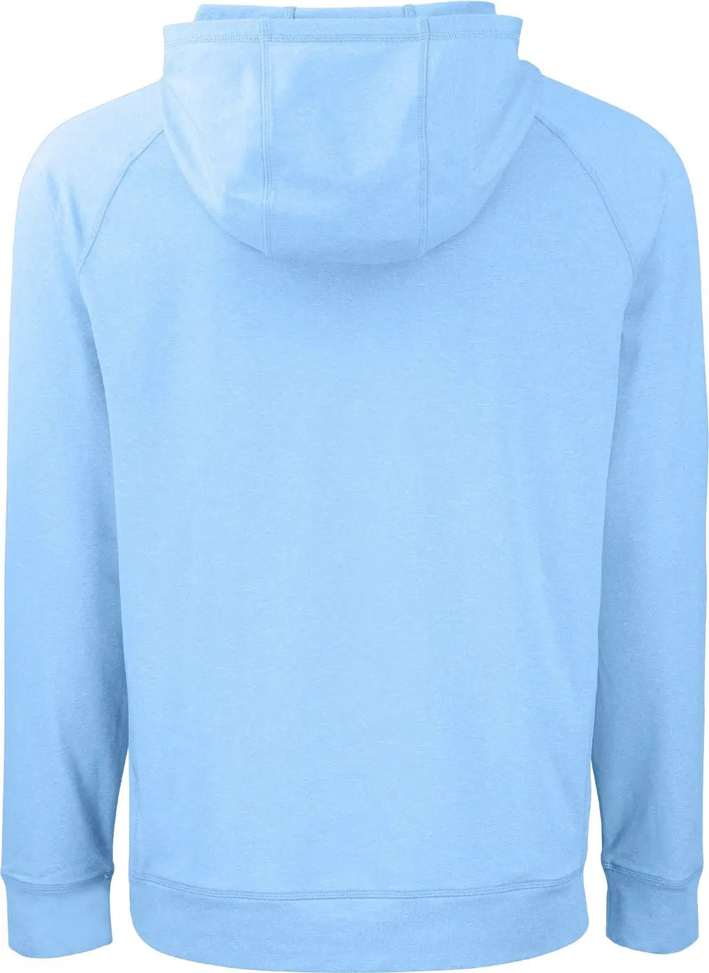 Cutter & Buck Mck01341 Adapt Knit Recycled Mens Heathered Hooded Pullover - Atlas Heather
