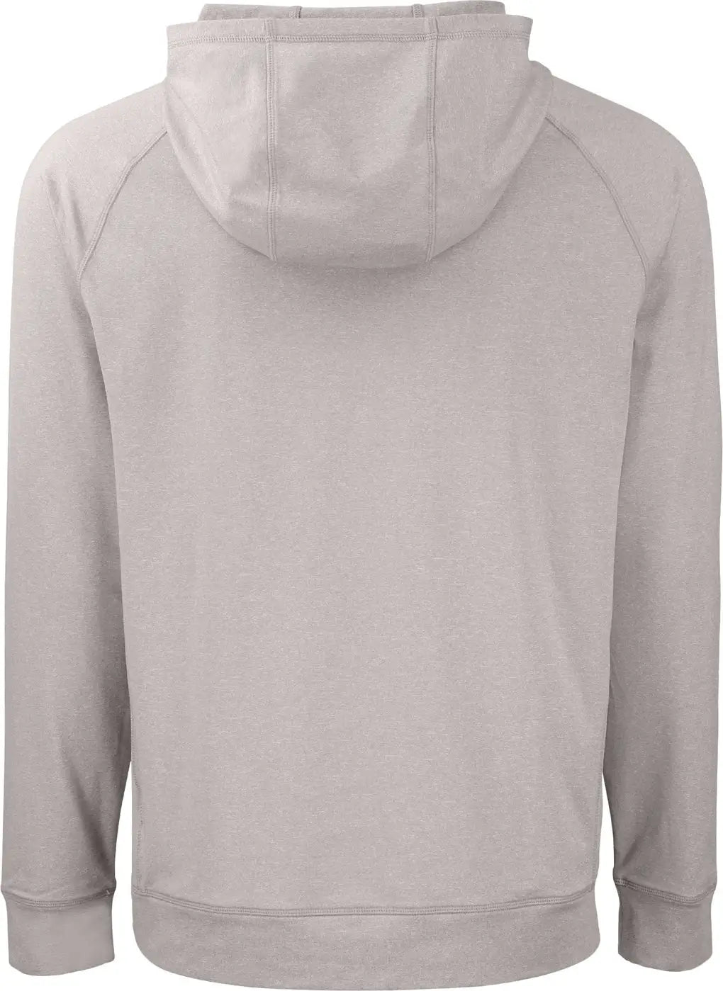 Cutter & Buck Mck01341 Adapt Knit Recycled Mens Heathered Hooded Pullover - Polished Heather