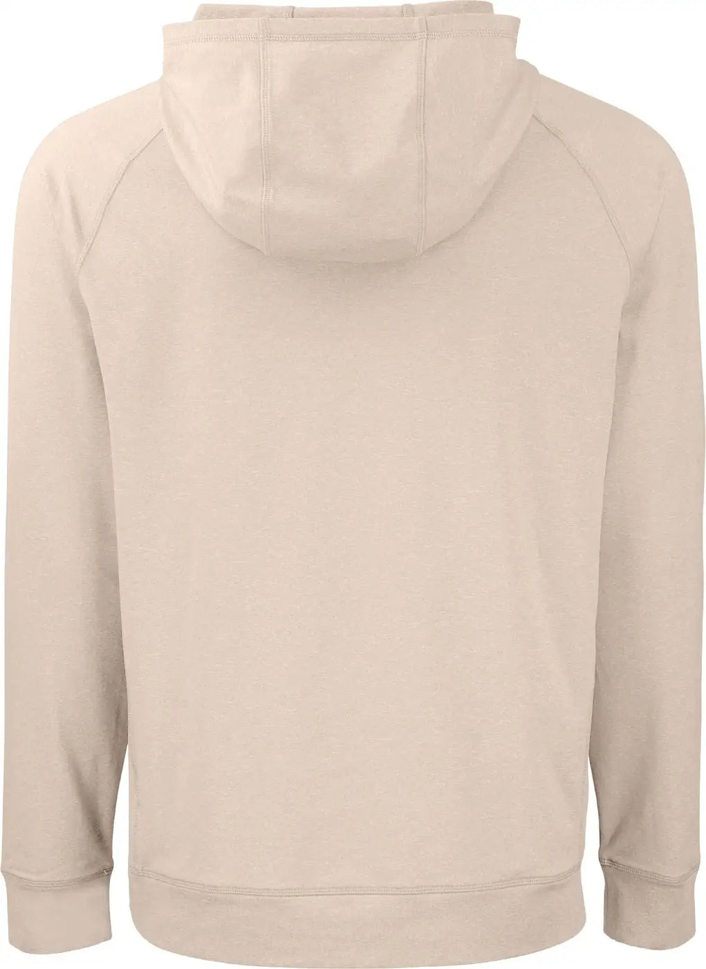 Cutter & Buck Mck01341 Adapt Knit Recycled Mens Heathered Hooded Pullover - Wheat Heather