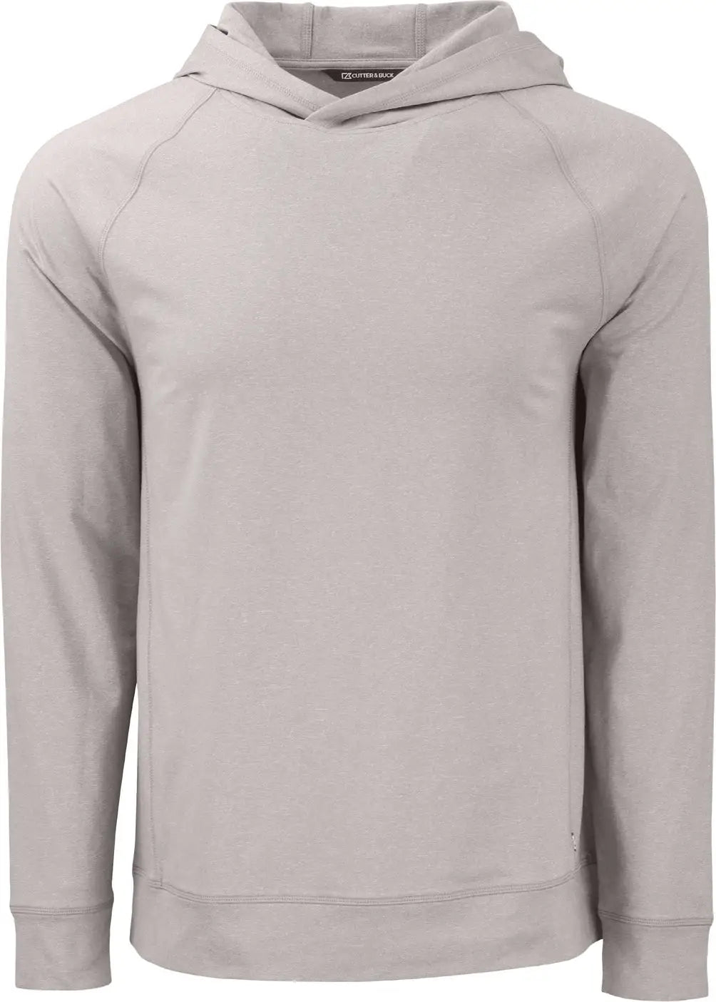 Cutter & Buck Mck01341 Adapt Knit Recycled Mens Heathered Hooded Pullover - Polished Heather
