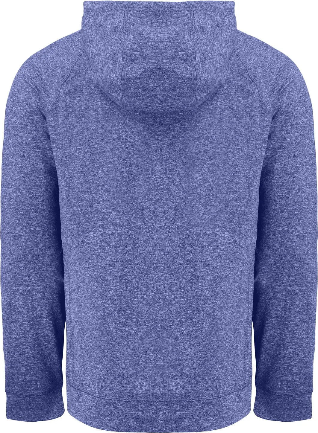 Cutter & Buck Mck01341 Adapt Knit Recycled Mens Heathered Hooded Pullover - Tour Blue Heather