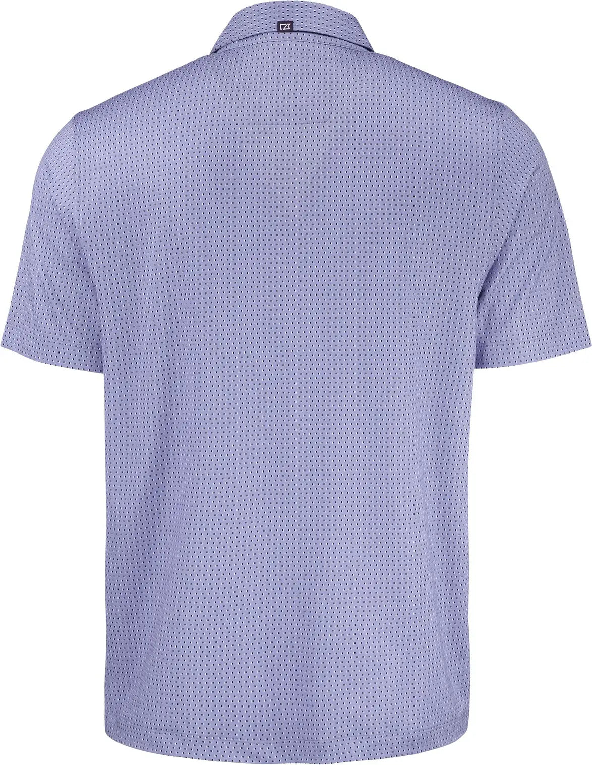 Cutter & Buck Mck01342 Pike Eco Shadow Check Print Recycled Mens Polo - Hyacinth