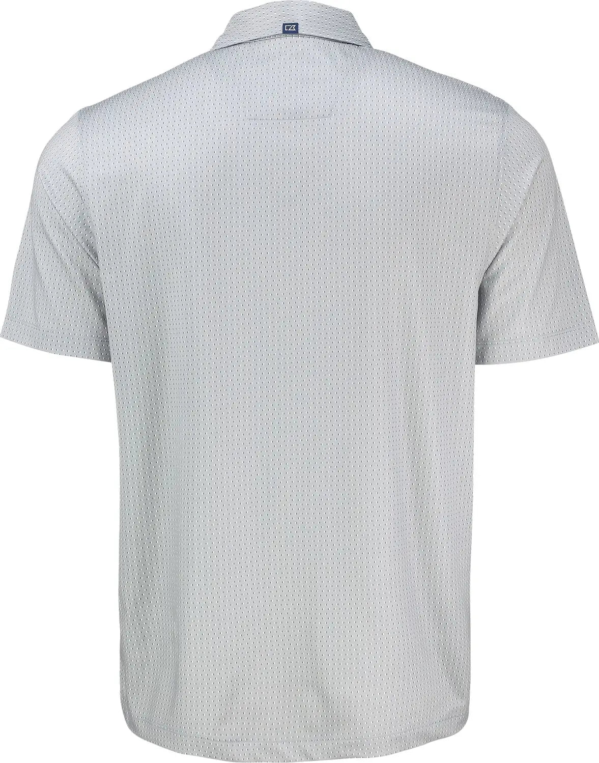 Cutter & Buck Mck01342 Pike Eco Shadow Check Print Recycled Mens Polo - Polished