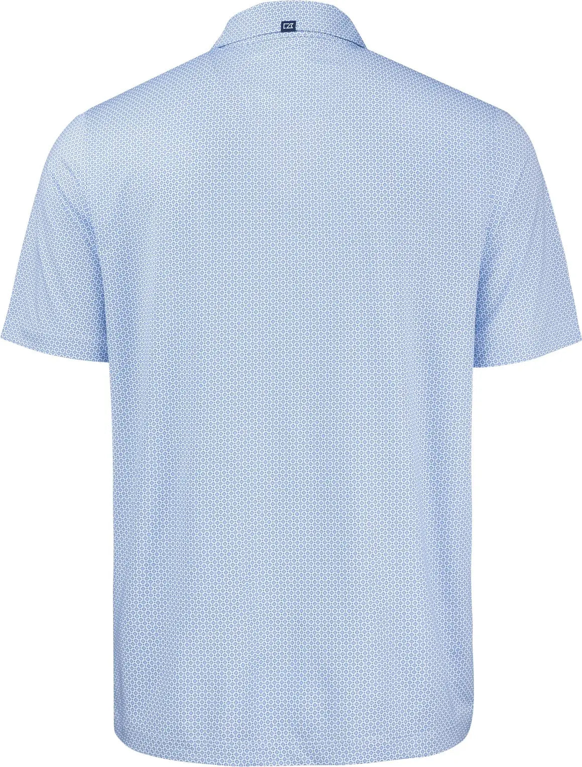 Cutter & Buck Mck01343 Pike Eco Diamond Dot Print Recycled Mens Polo - Tour Blue