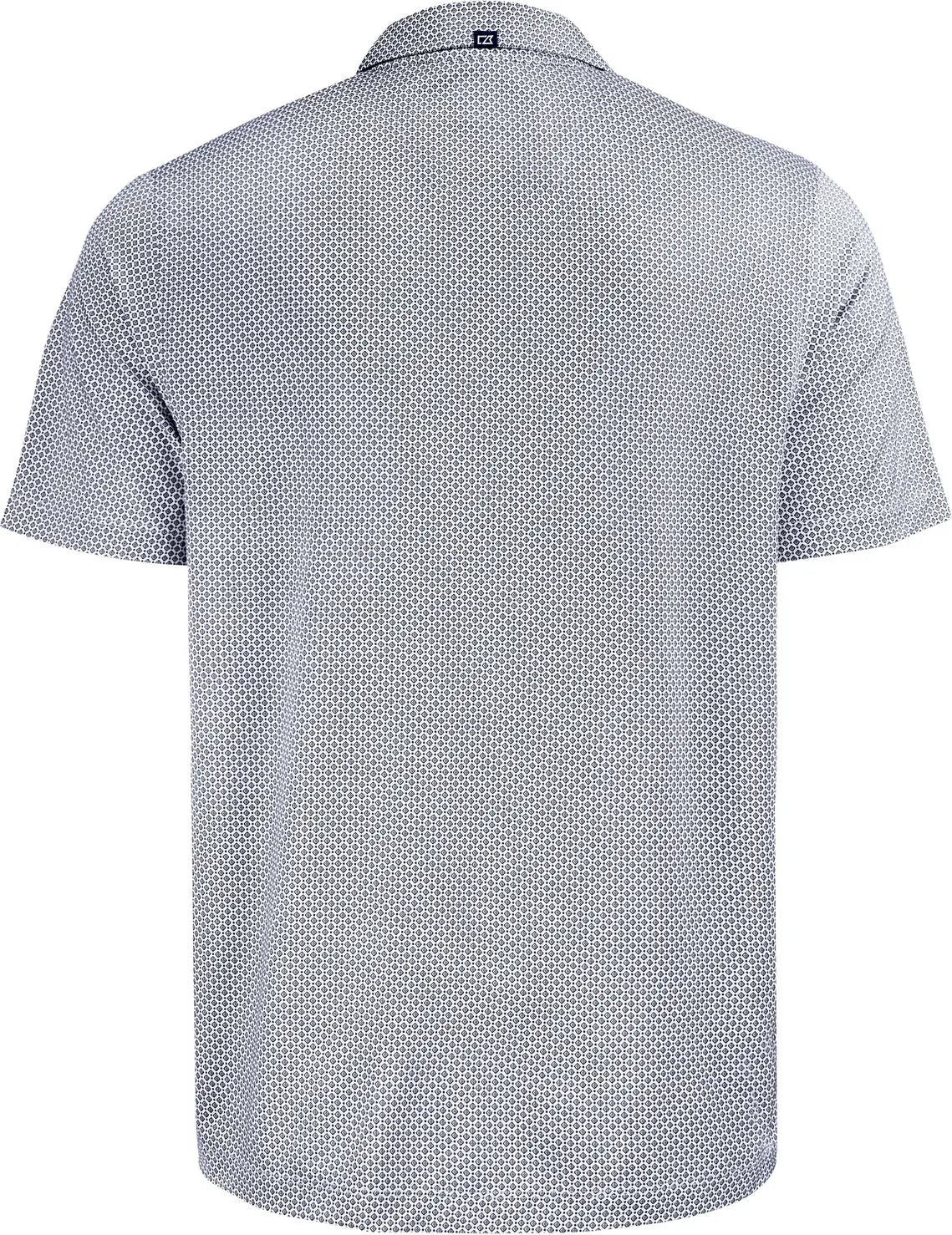 Cutter & Buck Mck01343 Pike Eco Diamond Dot Print Recycled Mens Polo - Black