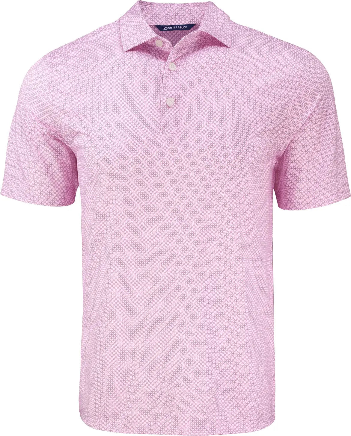 Cutter & Buck Mck01343 Pike Eco Diamond Dot Print Recycled Mens Polo - Gelato - Adult s