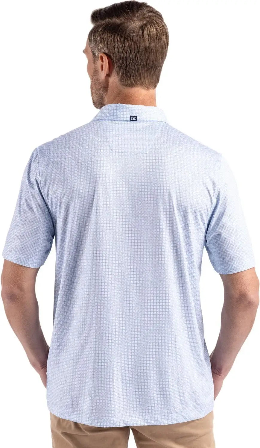 Cutter & Buck Mck01343 Pike Eco Diamond Dot Print Recycled Mens Polo - Atlas