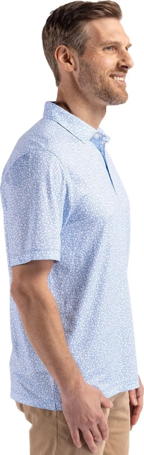 Cutter & Buck Mck01344 Pike Eco Flora Print Recycled Mens Polo - Atlas