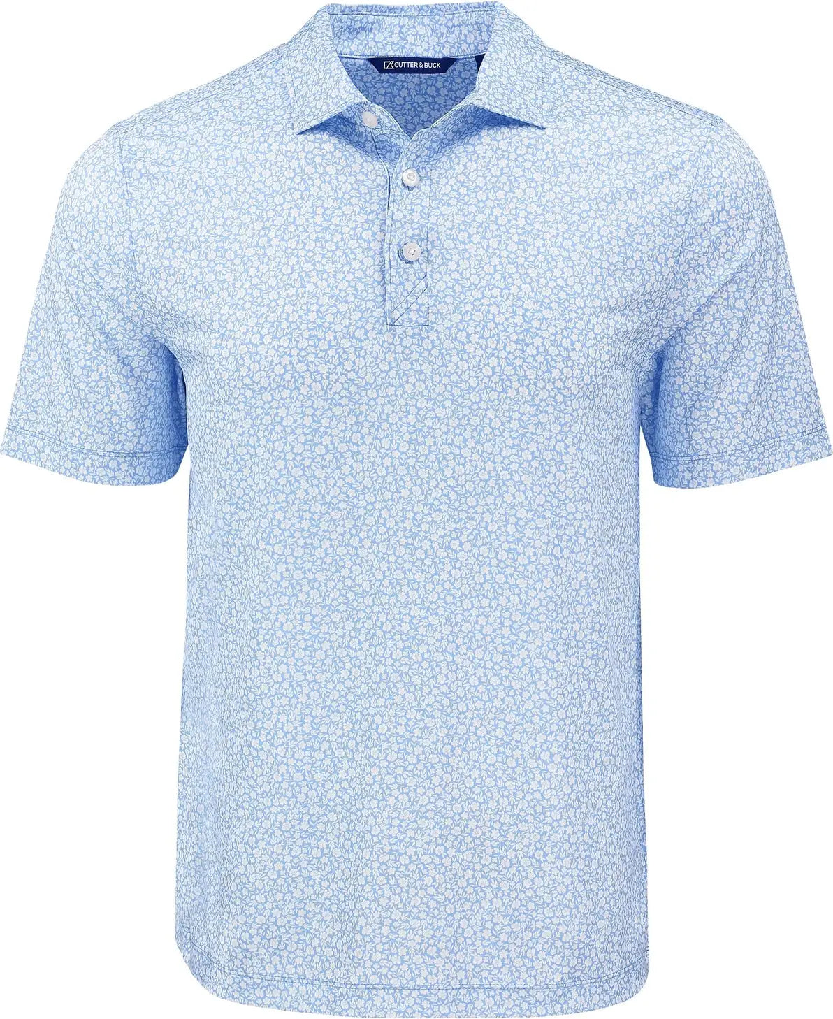 Cutter & Buck Mck01344 Pike Eco Flora Print Recycled Mens Polo - Atlas