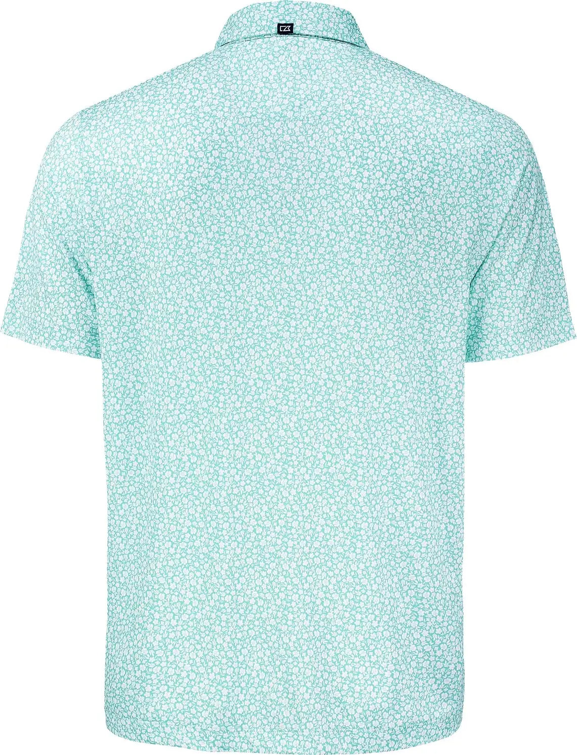 Cutter & Buck Mck01344 Pike Eco Flora Print Recycled Mens Polo - Fresh Mint