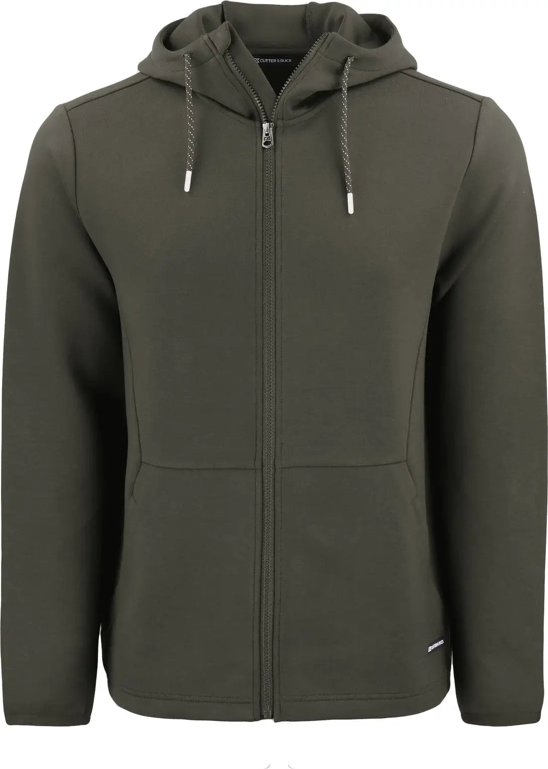 Cutter & Buck Mck01345 Roam Epic Versatility Recycled Mens Full Zip Hooded Jacket - Poplar