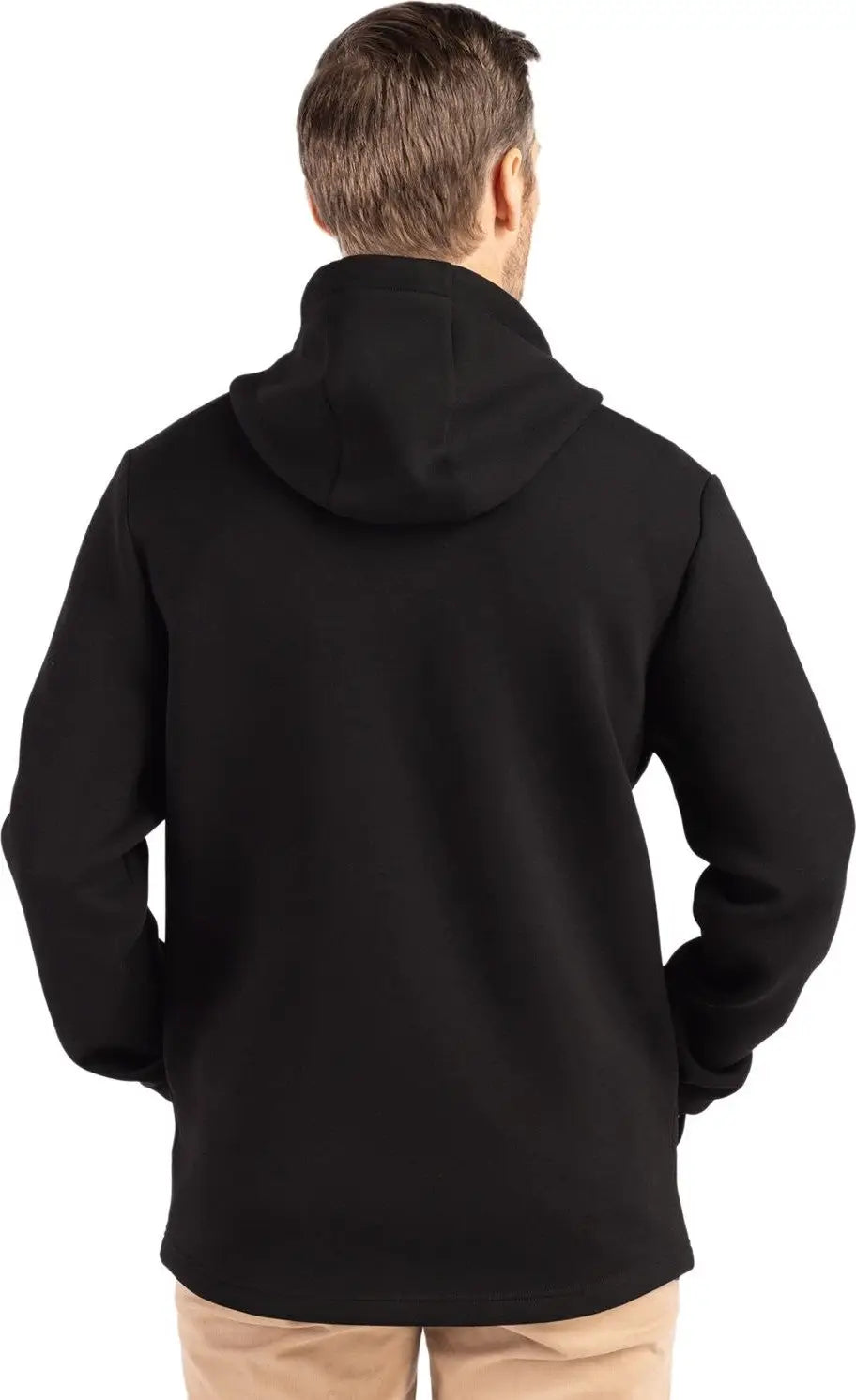 Cutter & Buck Mck01345 Roam Epic Versatility Recycled Mens Full Zip Hooded Jacket - Black
