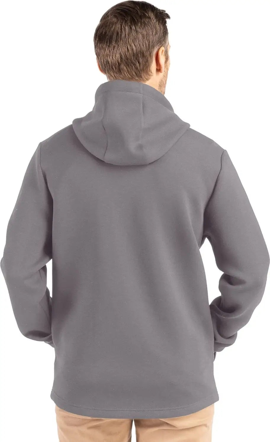 Cutter & Buck Mck01345 Roam Epic Versatility Recycled Mens Full Zip Hooded Jacket - Elemental Gray