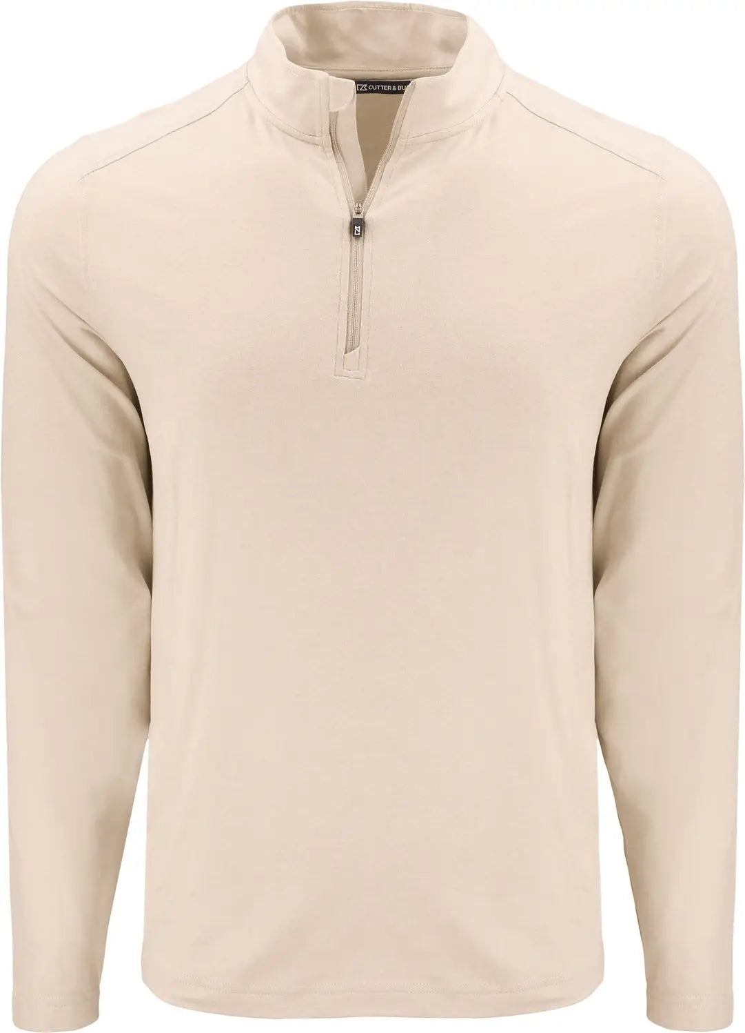 Cutter & Buck Mck01347 Coastline Epic Comfort Recycled Mens Quarter Zip - Wheat