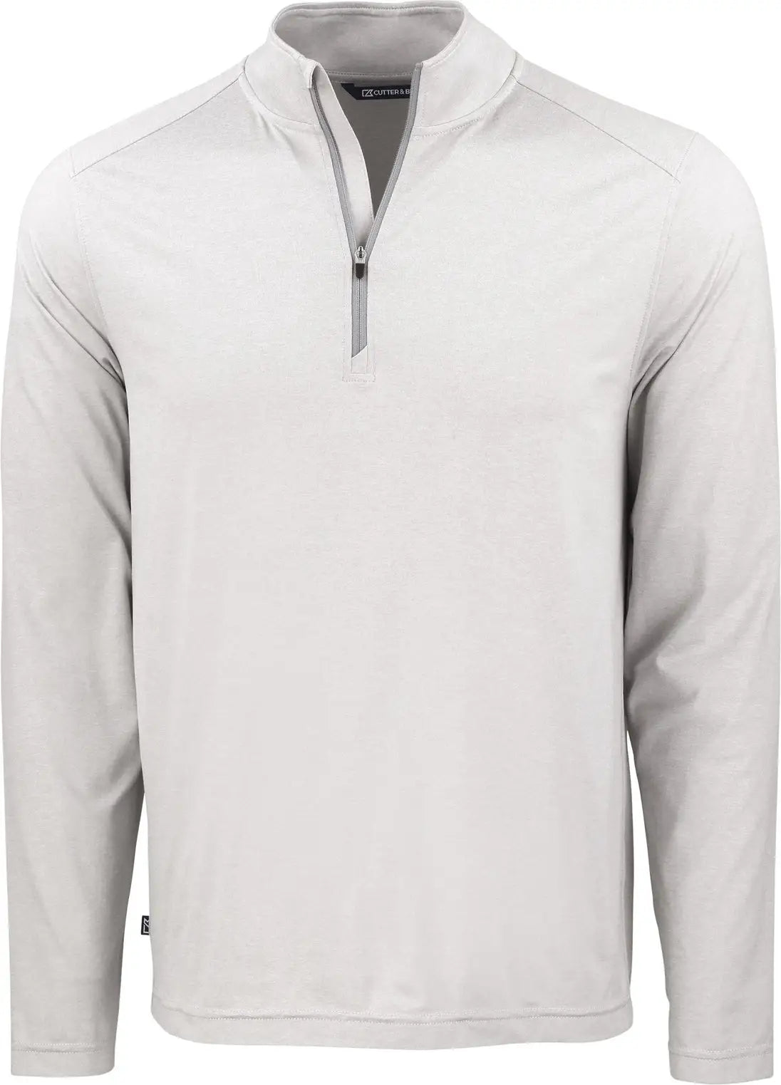Cutter & Buck Mck01347 Coastline Epic Comfort Recycled Mens Quarter Zip - Concrete