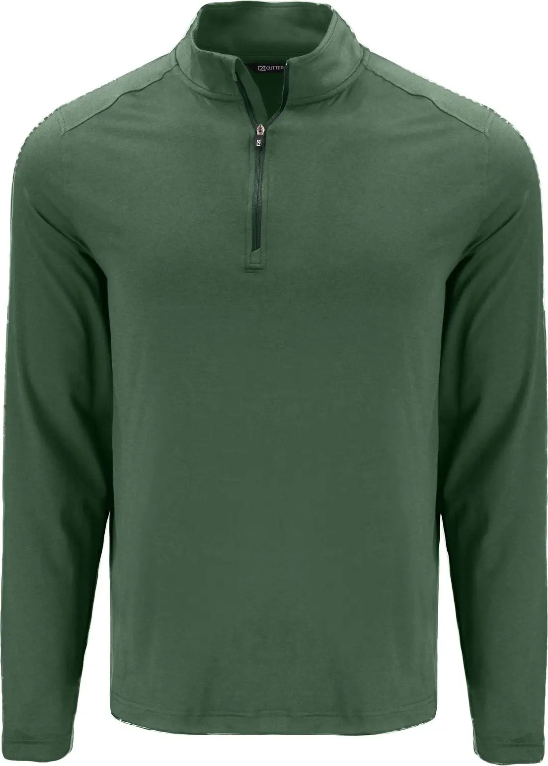 Cutter & Buck Mck01347 Coastline Epic Comfort Recycled Mens Quarter Zip - Hunter