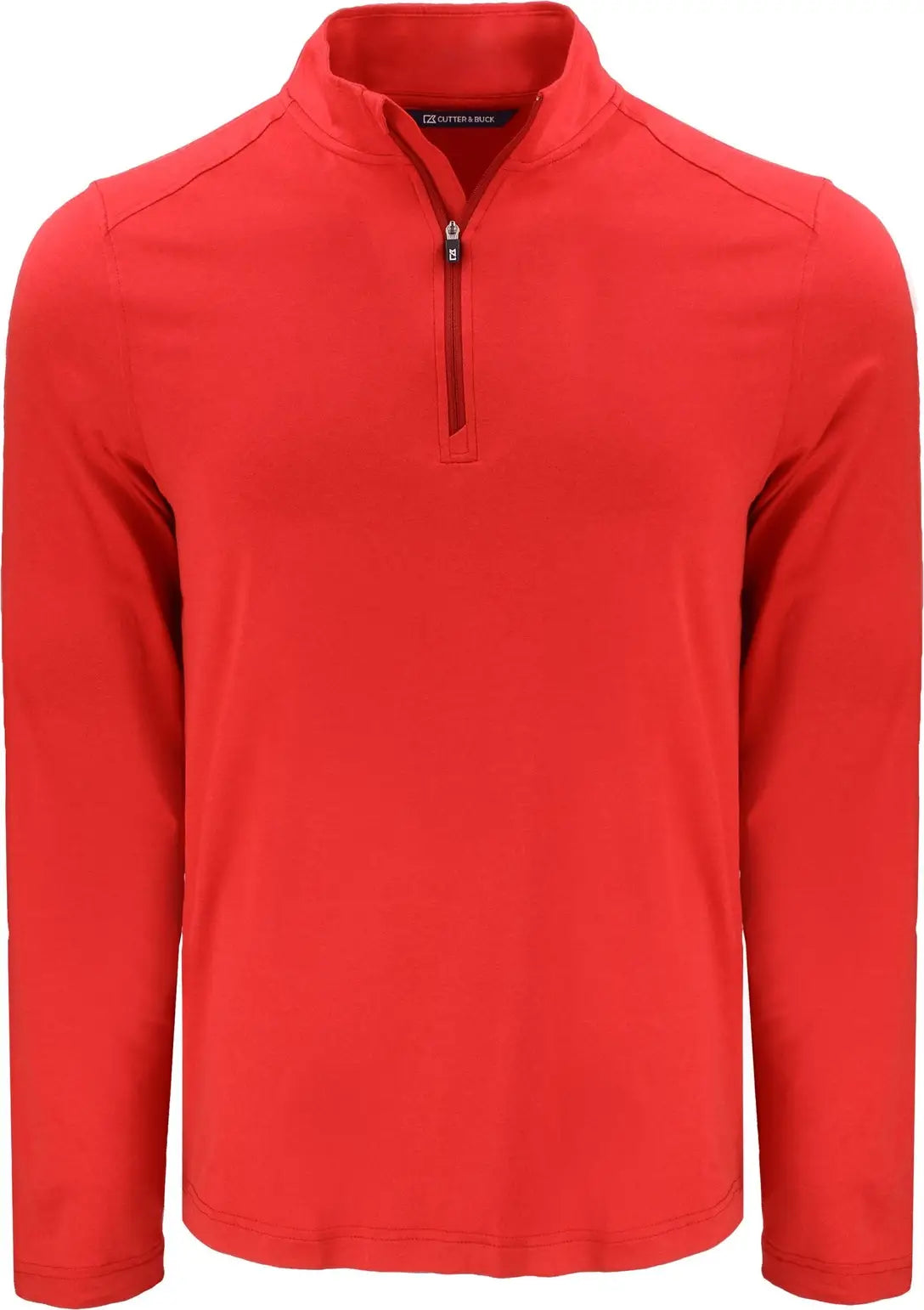 Cutter & Buck Mck01347 Coastline Epic Comfort Recycled Mens Quarter Zip - Red