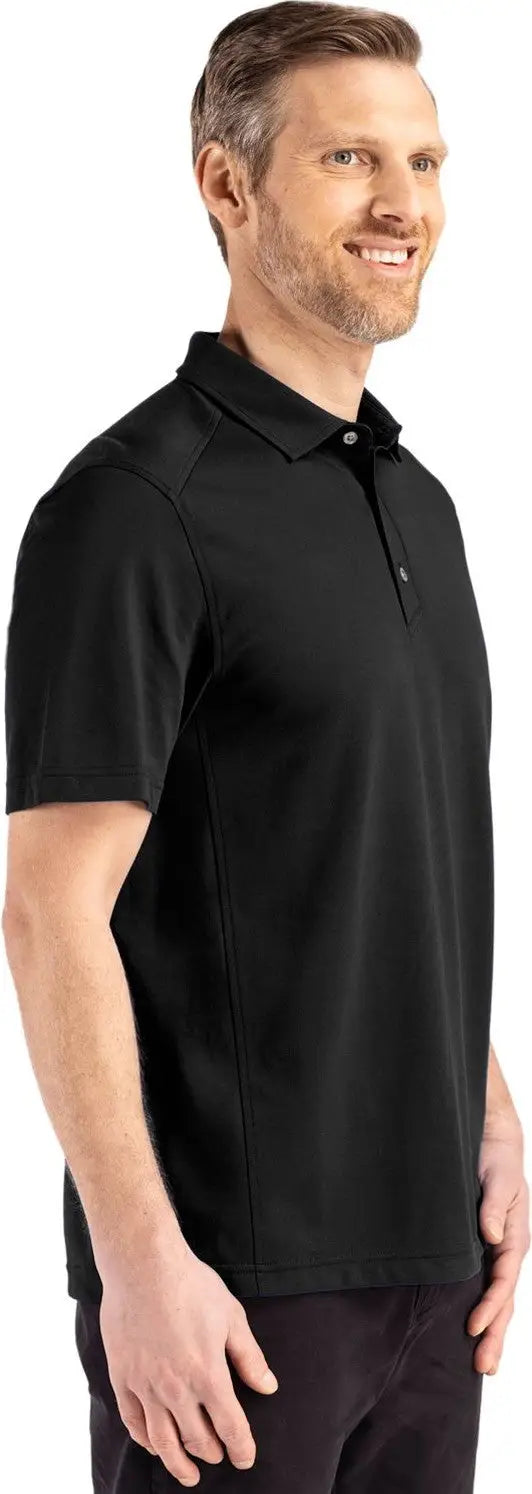 Cutter & Buck Mck01358 Advantage Refresh Epic Confidence Recycled Mens Tri-blend Pique Polo - Black