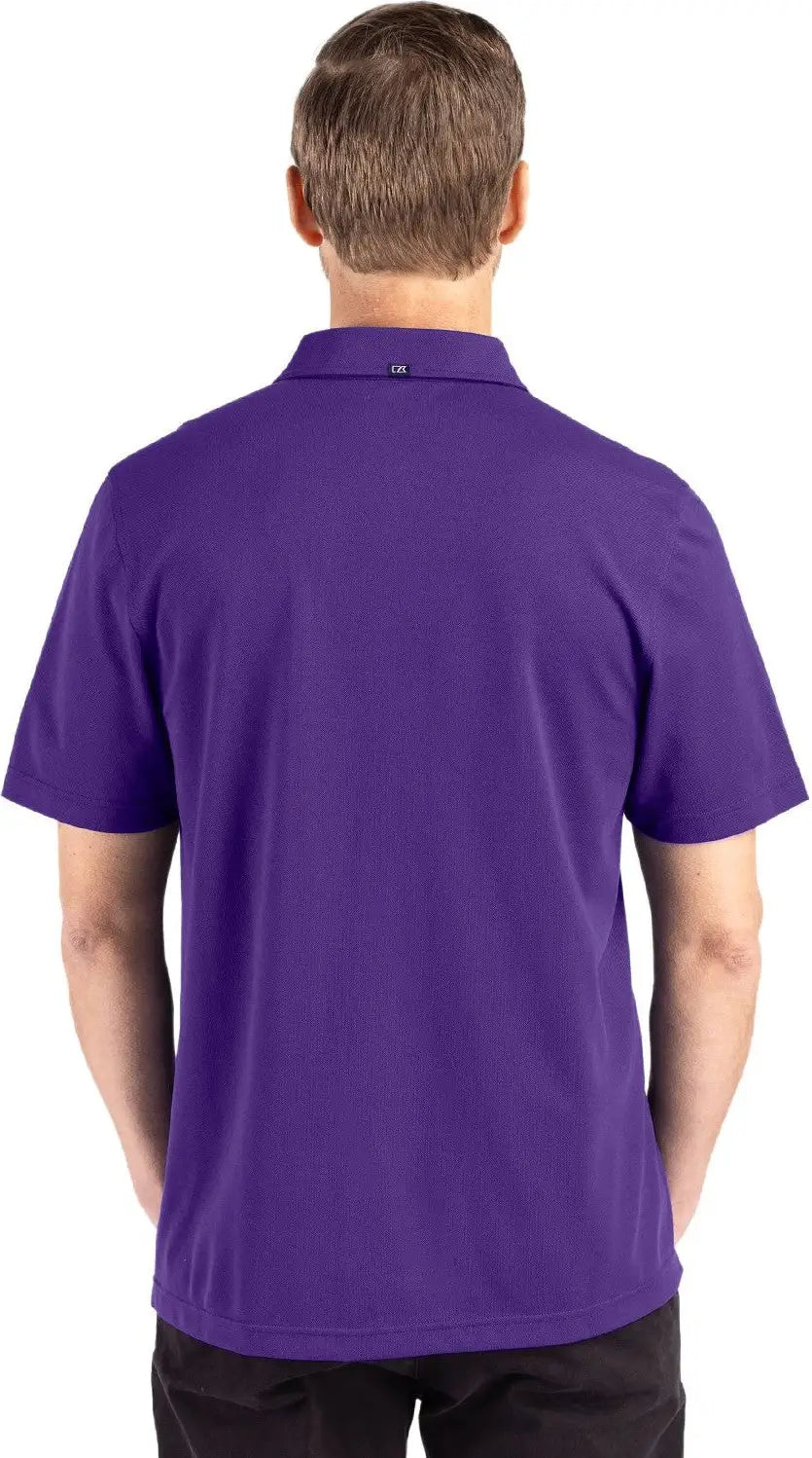 Cutter & Buck Mck01358 Advantage Refresh Epic Confidence Recycled Mens Tri-blend Pique Polo - College Purple