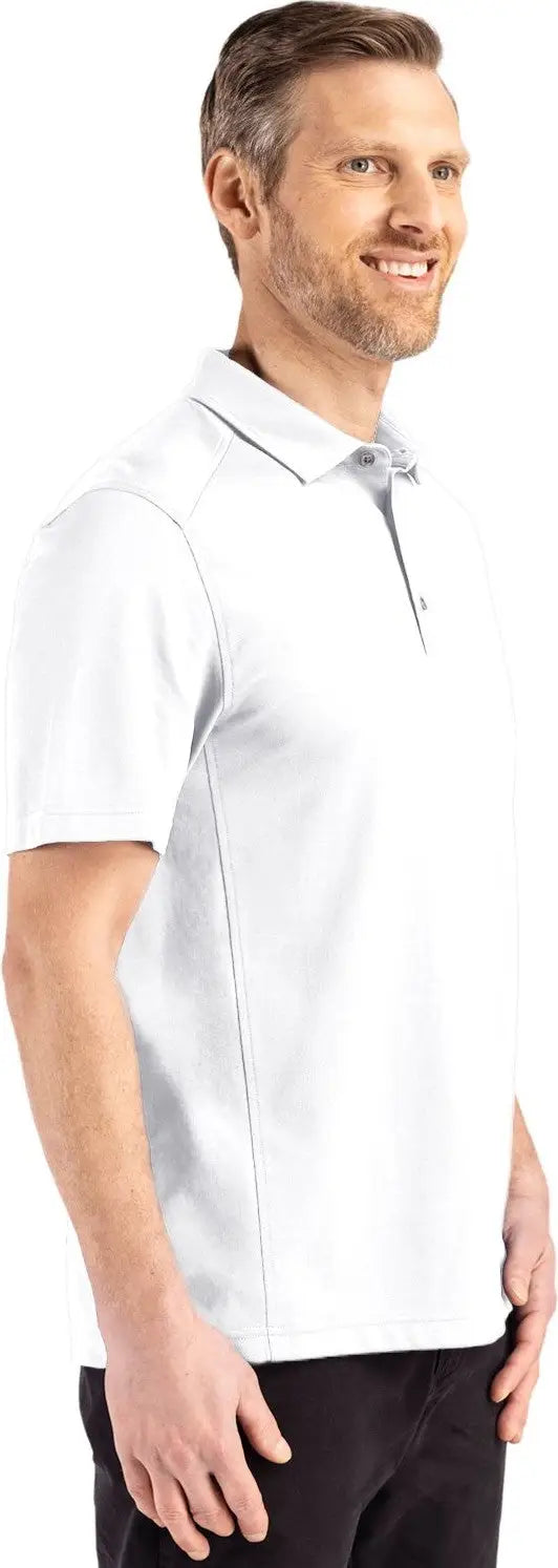Cutter & Buck Mck01358 Advantage Refresh Epic Confidence Recycled Mens Tri-blend Pique Polo - White