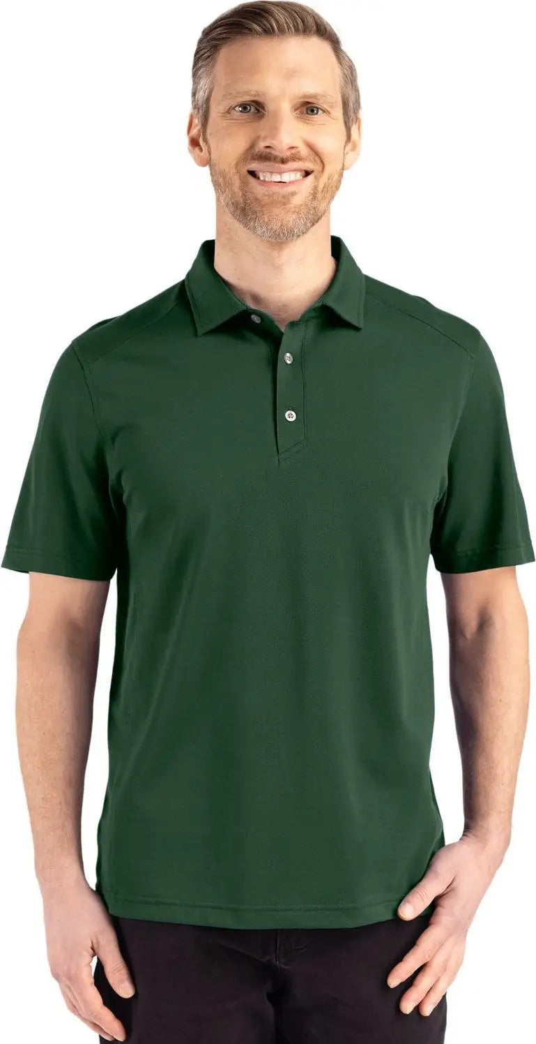 Cutter & Buck Mck01358 Advantage Refresh Epic Confidence Recycled Mens Tri-blend Pique Polo - Hunter - Adult s