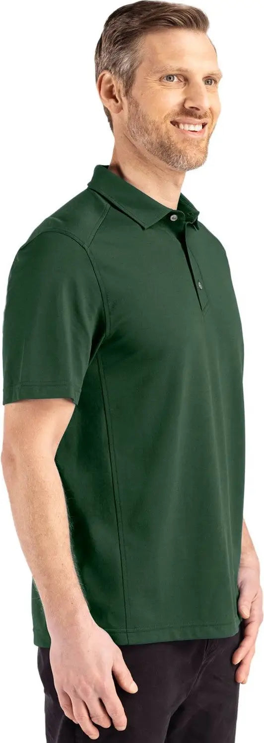Cutter & Buck Mck01358 Advantage Refresh Epic Confidence Recycled Mens Tri-blend Pique Polo - Hunter