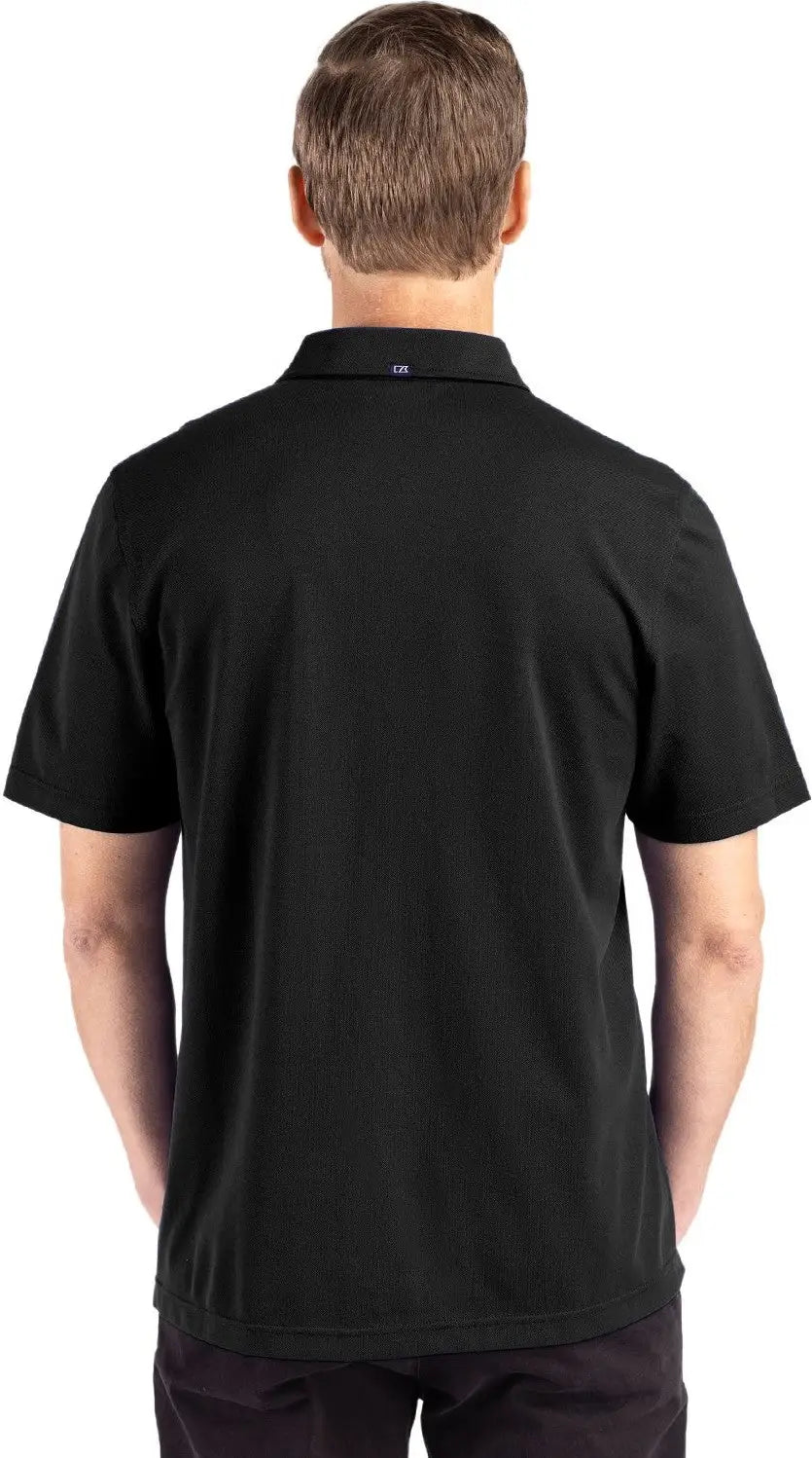 Cutter & Buck Mck01358 Advantage Refresh Epic Confidence Recycled Mens Tri-blend Pique Polo - Black