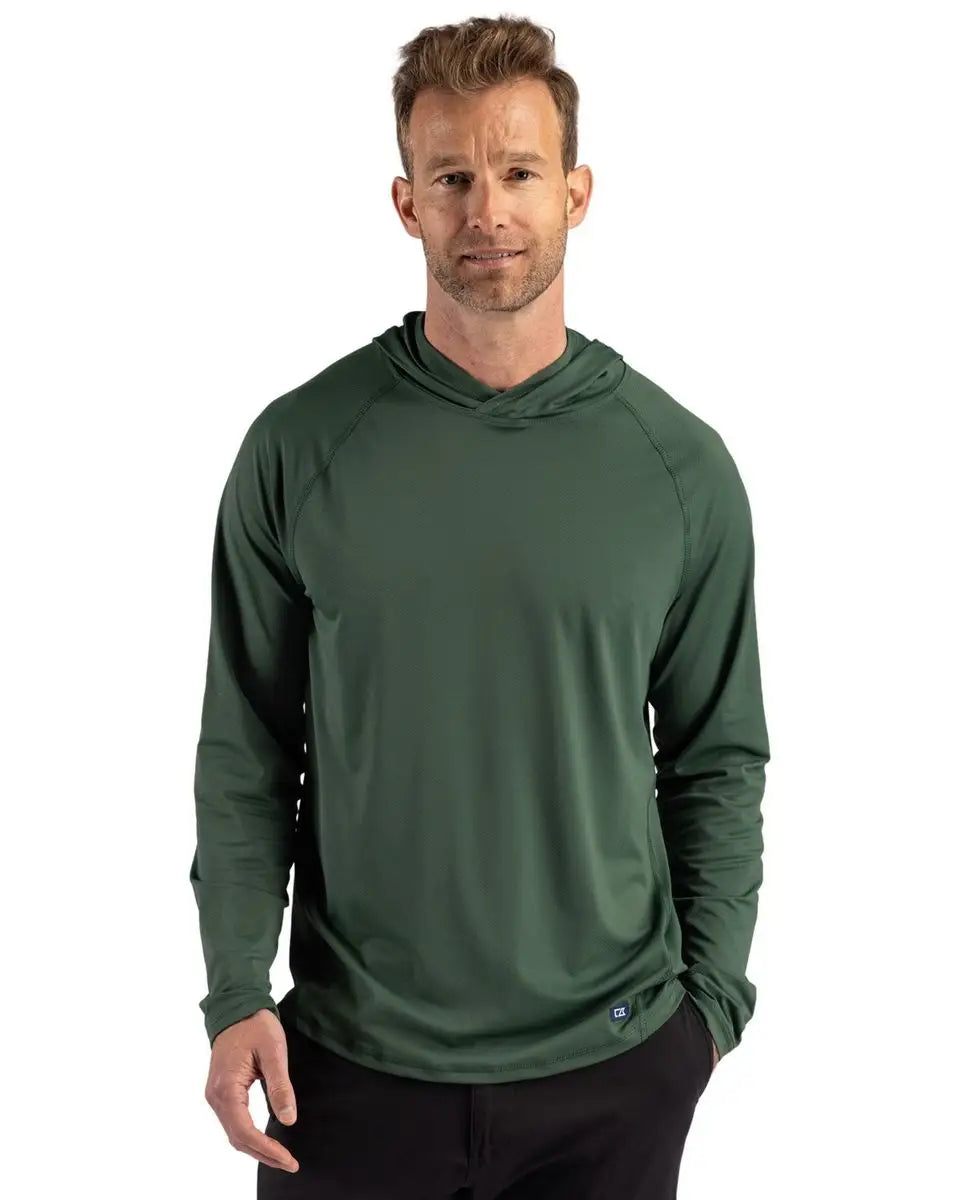 Cutter & Buck Mck01363 Prospect Epic Confidence Recycled Mens Hooded Pullover - Hunter