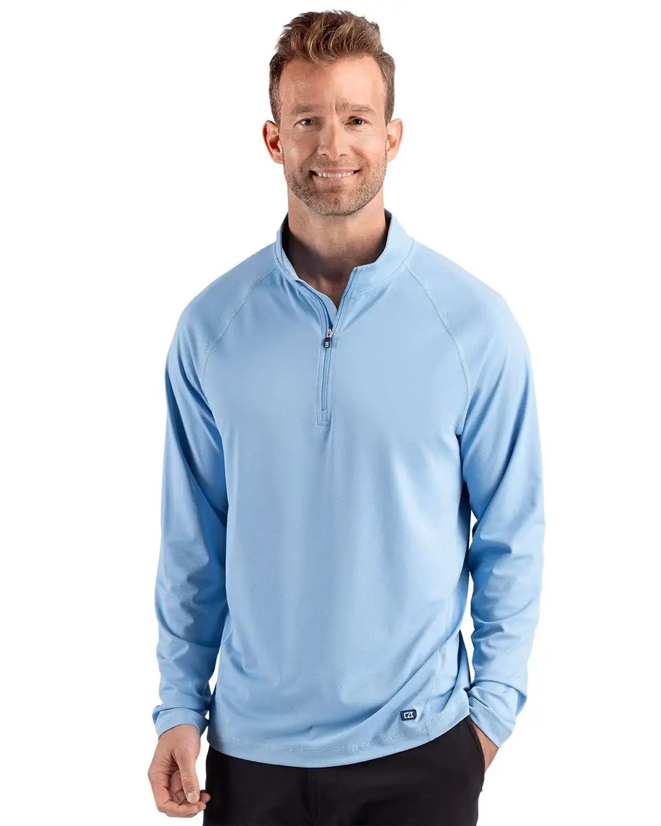 Cutter & Buck Mck01364 Prospect Recycled Mens Quarter Zip - Atlas