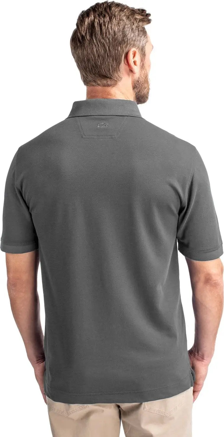 Cutter & Buck Mck09321 Advantage Eco Tri-blend Pique Mens Polo - Elemental Gray
