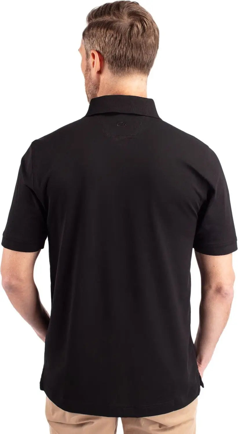 Cutter & Buck Mck09321 Advantage Eco Tri-blend Pique Mens Polo - Black