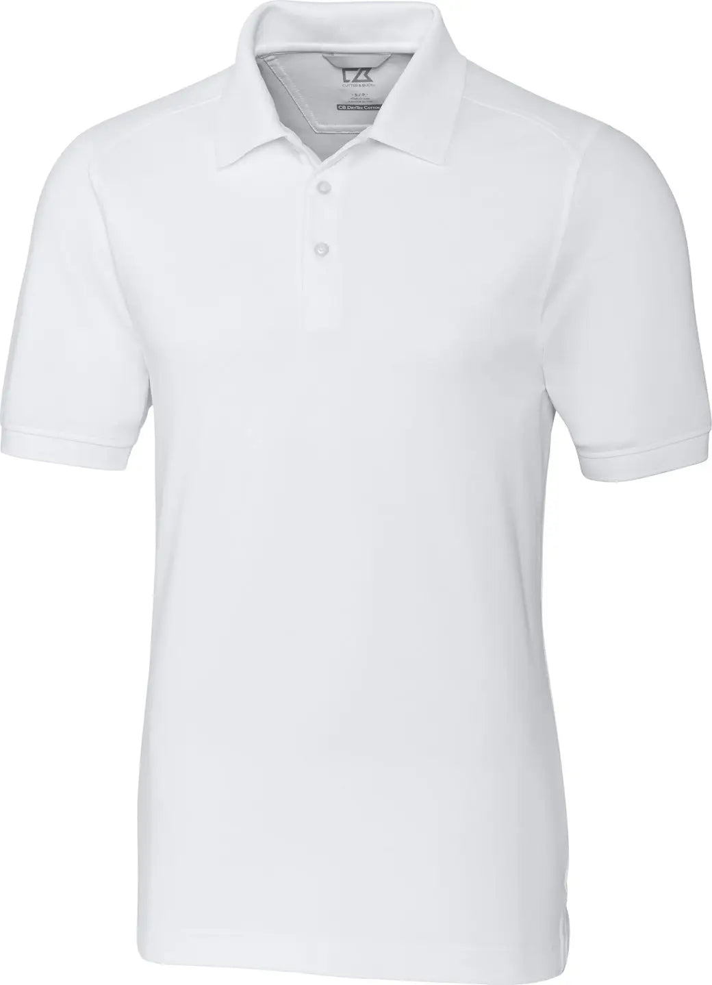 Cutter & Buck Mck09321 Advantage Eco Tri-blend Pique Mens Polo - White