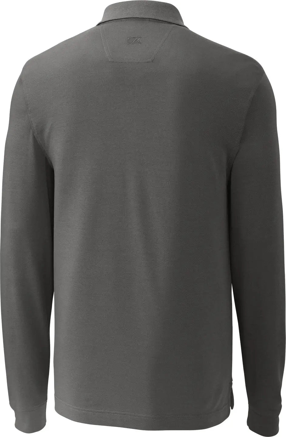 Cutter & Buck Mck09322 Advantage Eco Tri-blend Pique Mens Long Sleeve Polo - Elemental Gray