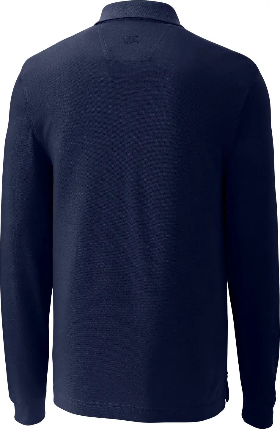 Cutter & Buck Mck09322 Advantage Eco Tri-blend Pique Mens Long Sleeve Polo - Liberty Navy