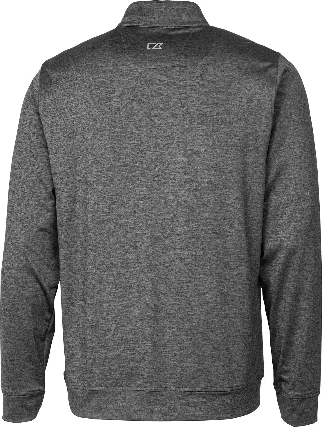 Cutter & Buck Mck09404 Stealth Heathered Quarter Zip Mens Pullover - Elemental Gray