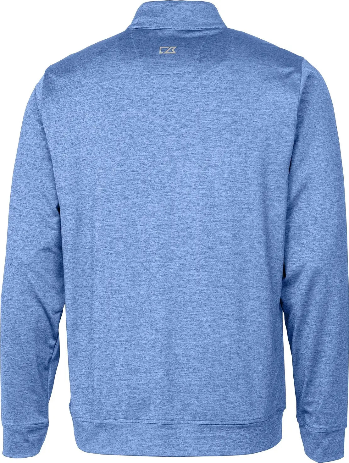 Cutter & Buck Mck09404 Stealth Heathered Quarter Zip Mens Pullover - Tour Blue