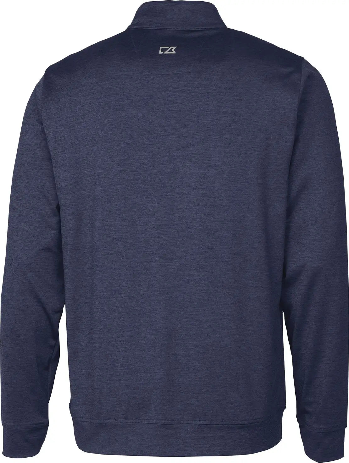 Cutter & Buck Mck09404 Stealth Heathered Quarter Zip Mens Pullover - Liberty Navy